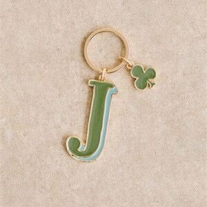 Petit Sézane Alphabet Key Ring - Letter J